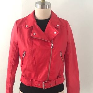 Faux leather jacket